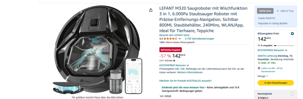 Amazon-Blitzangebot-Vorschau